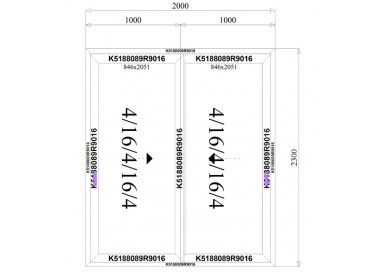 Aluminium Tuindeuren HST 2000 x 2300 mm Schuifdeur MB-77HS