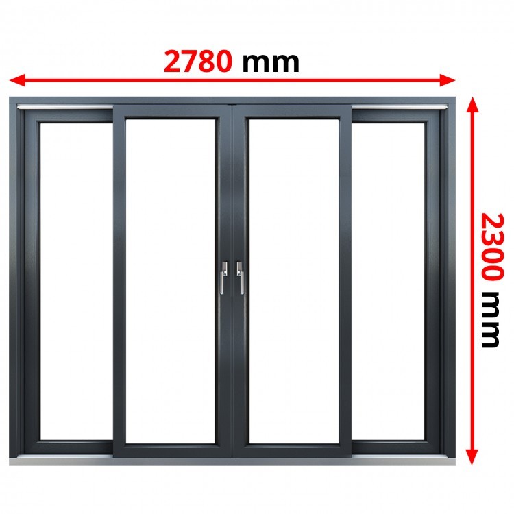 Aluminium Tuindeuren HST 2780 x 2300 mm Schuifdeur MB-77HS