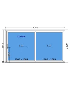 Schuifpui Terrasdeuren HST 400 × 220 cm – DECCO 2