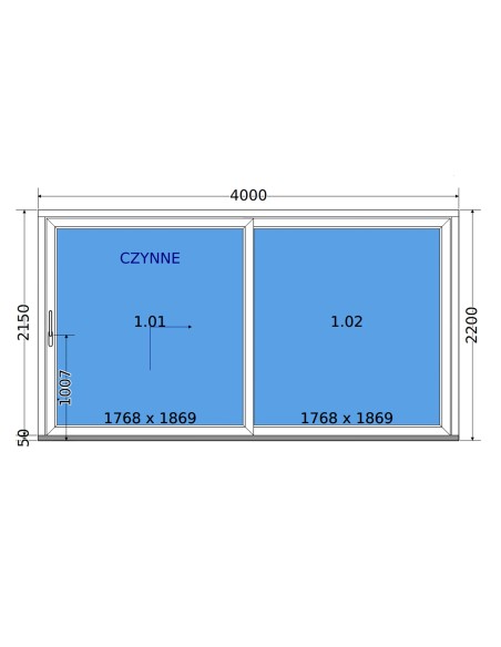 Schuifpui Terrasdeuren HST 400 × 220 cm – DECCO