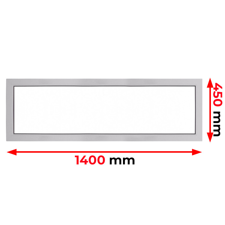 Raam PVC 1400 x 450 mm - FIX