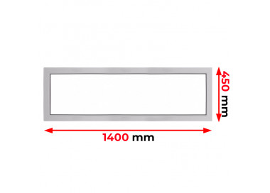 Raam PVC 1400 x 450 mm - FIX
