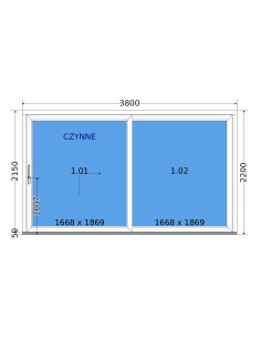 Schuifpui Terrasdeuren HST 380 × 220 cm – DECCO 2