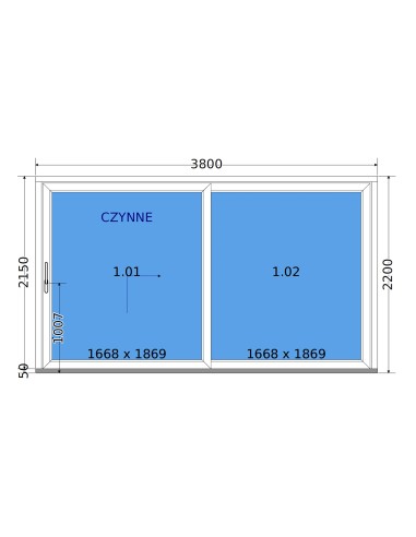 Schuifpui Terrasdeuren HST 380 × 220 cm – DECCO
