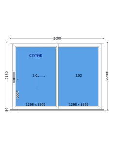 Schuifpui Terrasdeuren HST 300 × 230 cm – DECCO 2