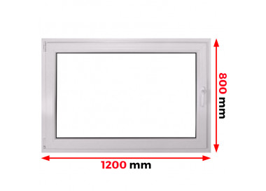 Raam PVC 1200 x 800 mm