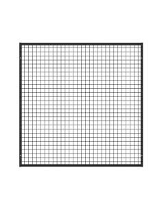 Industrieel Wandrooster Wandrek - 122 x 122 cm