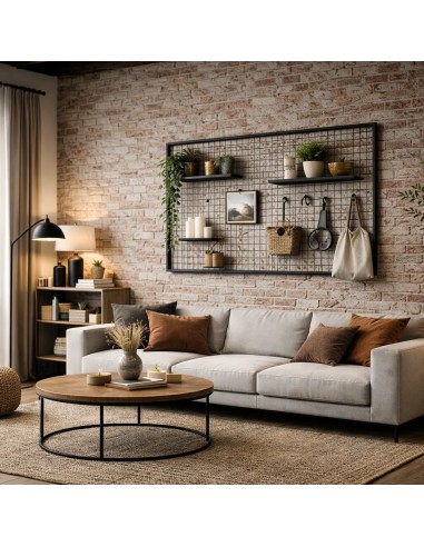 Industrieel Wandrooster Wandrek - 58 x 242 cm
