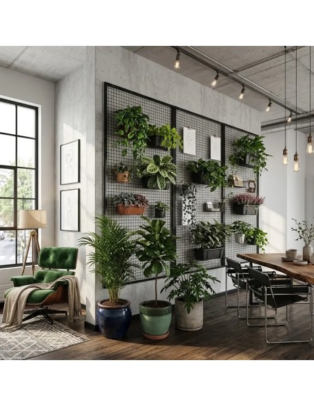 Industrieel Wandrooster Wandrek - 90 x 182 cm
