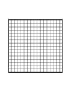 Industrieel Wandrooster Wandrek - 150 x 150 cm