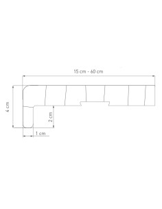 Kunststof Buitenvensterbank - Marmer 2