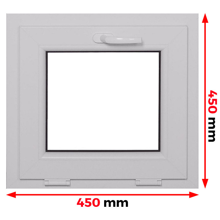 Raam PVC 450 x 450 mm