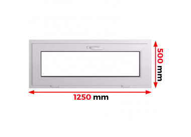 Raam PVC 1250 x 500 mm