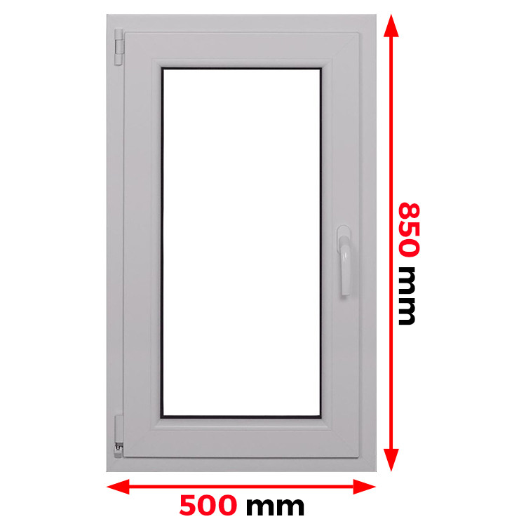 Raam PVC 500 x 850 mm