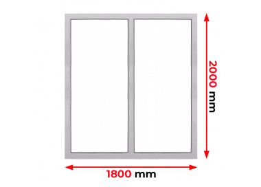Raam PVC 1800 x 2000 mm
