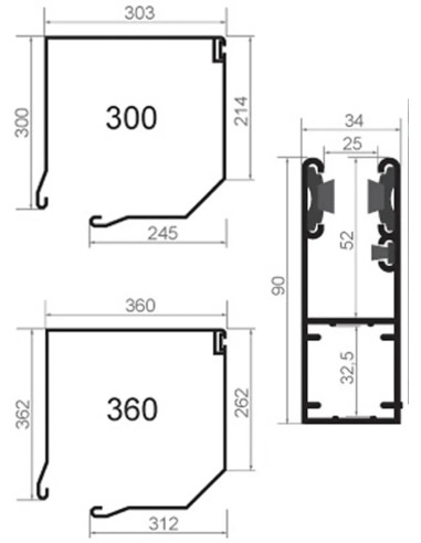 Werkplaats Rolpoort Garagepoort INTENSE 77 - 400 x 400 cm