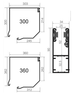 Rolpoort Garagepoort GUARD 77 - 350 x 260 cm 2