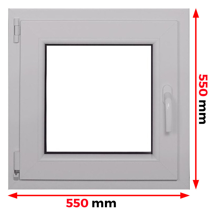 Raam PVC 550 x 550 mm