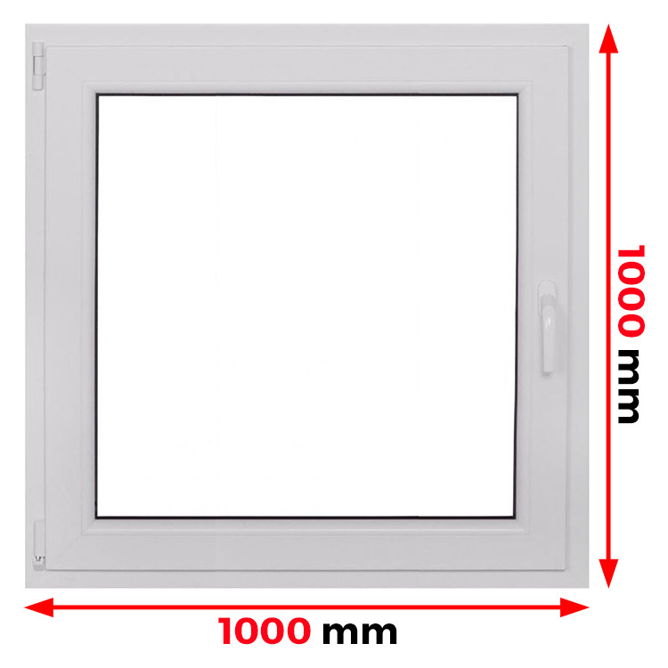 Raam PVC 1000 x 1000 mm