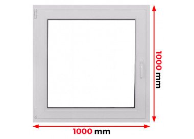 Raam PVC 1000 x 1000 mm
