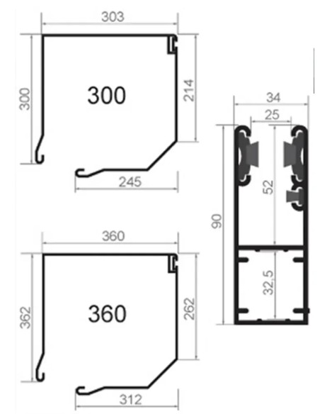 Rolpoort Garagepoort GUARD 77 - 280 x 260 cm