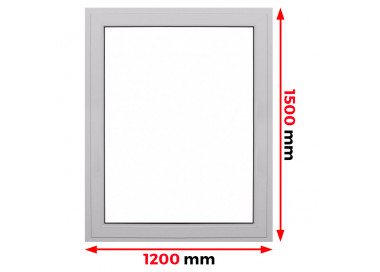 Raam PVC 1200 x 1500 mm