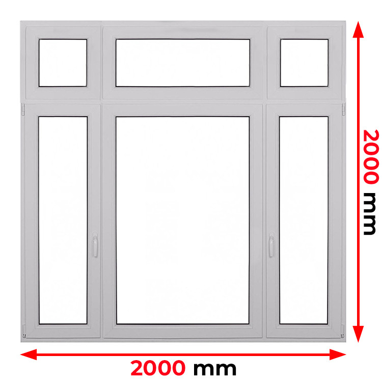 Raam PVC 2000 x 2000 mm