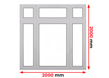Raam PVC 2000 x 2000 mm