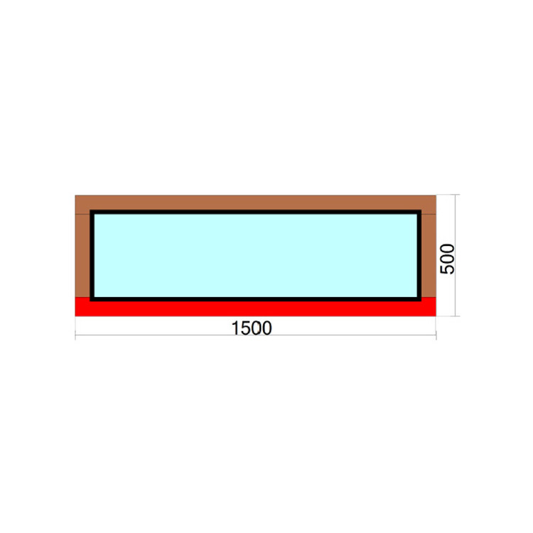 Houten Raam 1500 x 500 mm