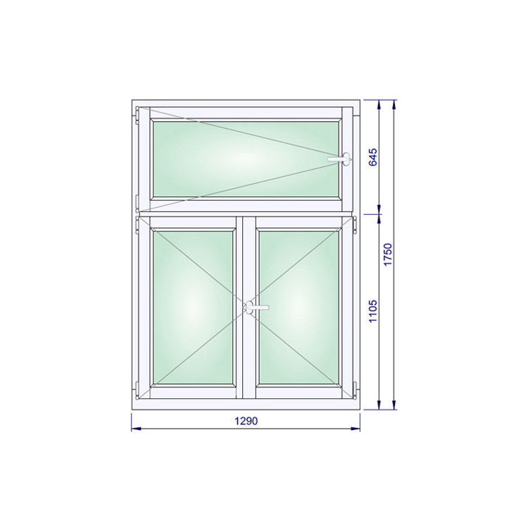 	Houten Raam 1290 x 1750 mm	