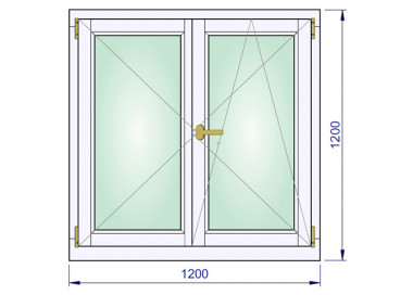 	Houten Raam 1200 x 1200 mm	
