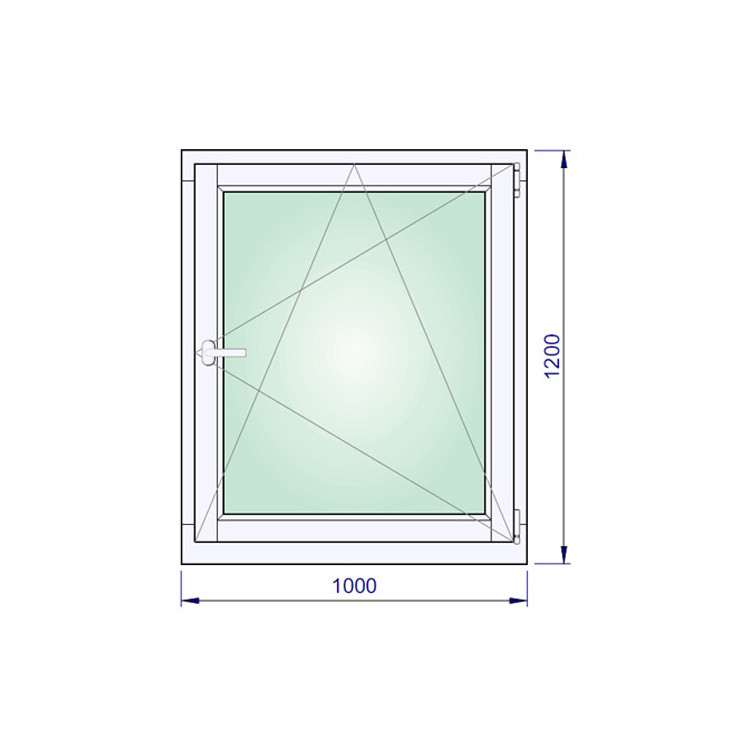 	Houten Raam 1000 x 1200 mm	