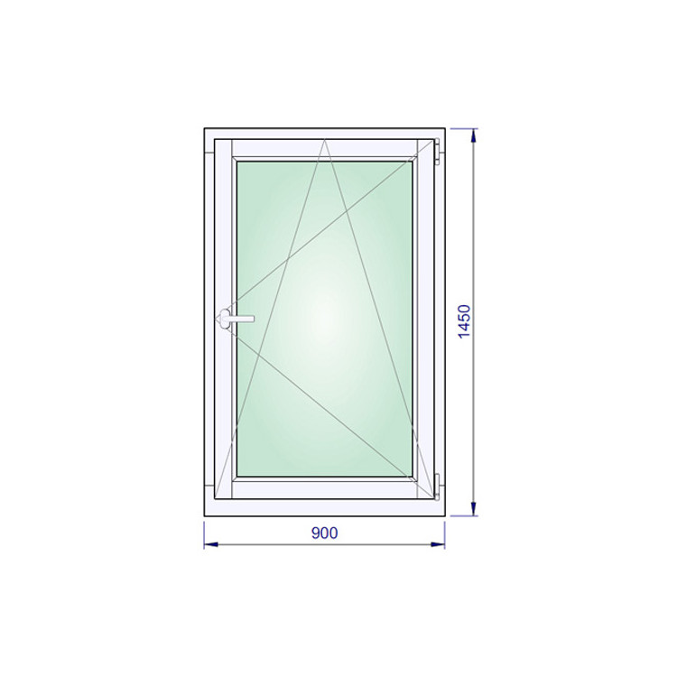 	Houten Raam 900 x 1450 mm	