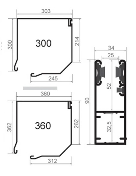 Rolhekken EasyLook 80 - 250 x 320 cm