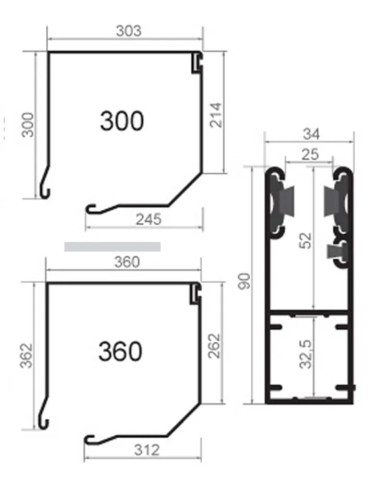 Rolhekken EasyLook 80 - 250 x 250 cm