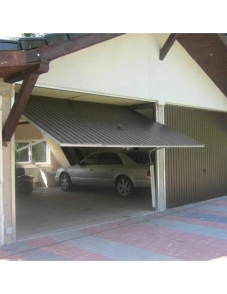 Staal Garagendeur Kantelpoort - 200 x 200 cm - Gouden Eik