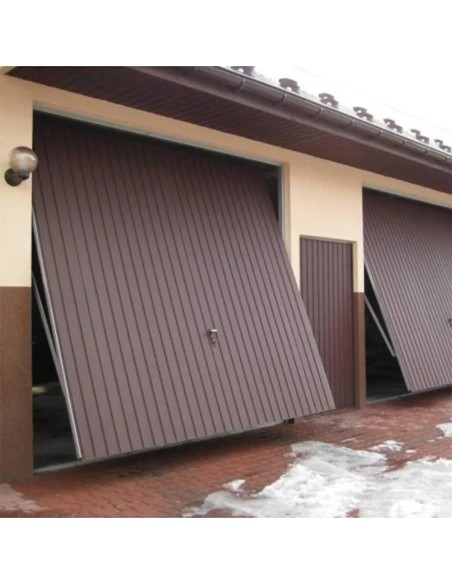 Staal Garagendeur Kantelpoort - 200 x 200 cm - Gouden Eik