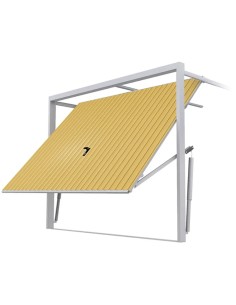 Staal Garagendeur Kantelpoort - 200 x 200 cm - RAL 1002