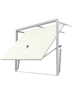 Staal Garagendeur Kantelpoort - 230 x 200 cm - RAL 9010