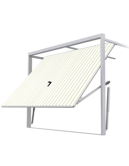 Staal Garagendeur Kantelpoort - 200 x 200 cm - RAL 9010