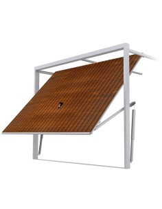 Staal Garagendeur Kantelpoort - 240 x 200 cm - Gouden Eik