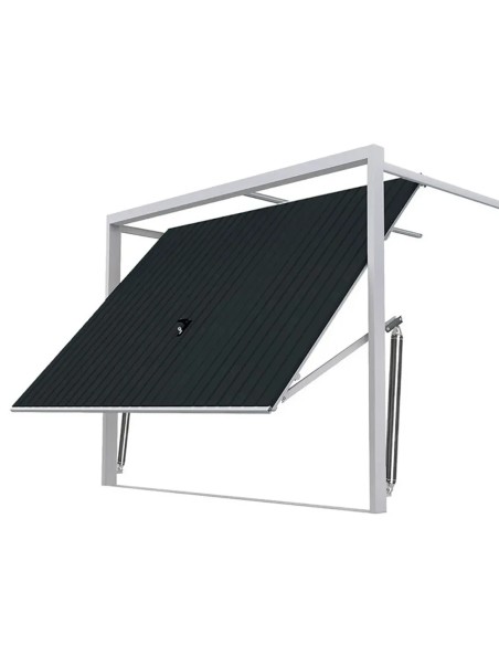 Staal Garagendeur Kantelpoort - 240 x 215 cm - RAL 7016