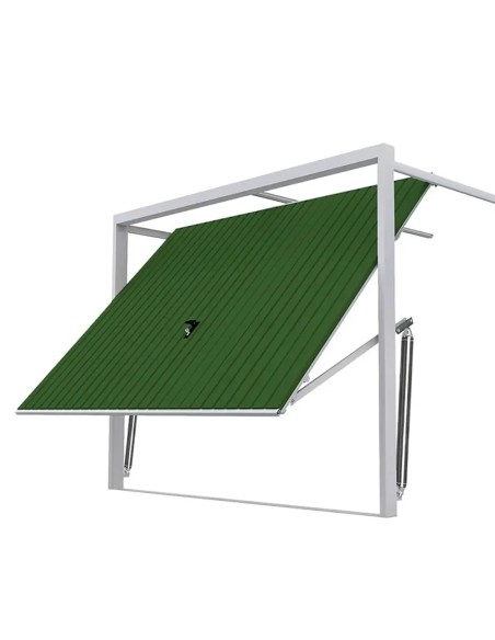 Staal Garagendeur Kantelpoort - 260 x 200 cm - RAL 6020