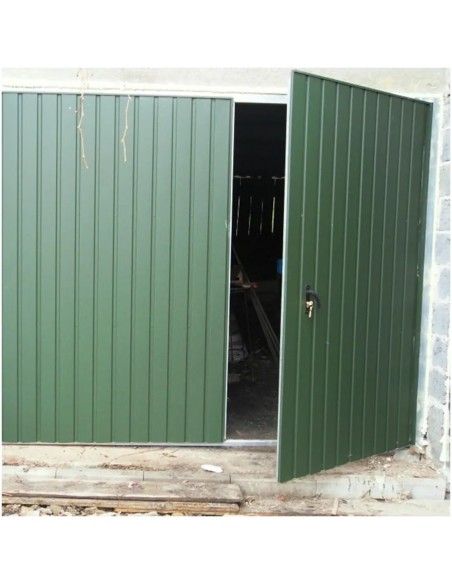 Staal Garagendeur Draaipoorten - 250 x 200 cm - RAL 9010