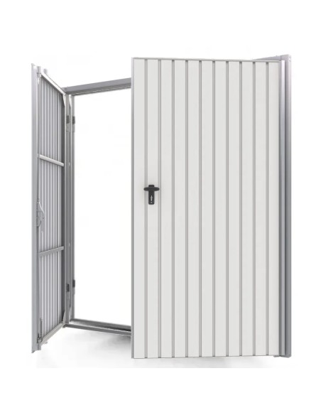 Staal Garagendeur Draaipoorten - 250 x 200 cm - RAL 9010