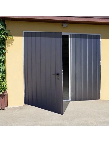 Staal Garagendeur Draaipoorten - 230 x 200 cm - RAL 5010