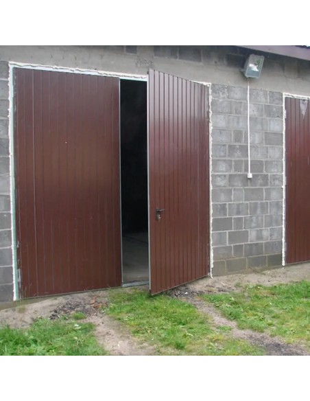 Staal Garagendeur Draaipoorten - 230 x 200 cm - RAL 5010