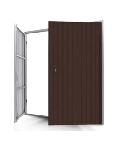 Staal Garagendeur Draaipoorten - 240 x 240 cm - RAL 8017