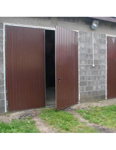 Staal Garagendeur Draaipoorten - 285 x 230 cm - RAL 7016