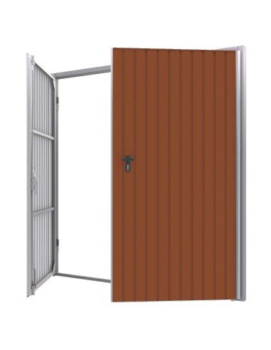 Staal Garagendeur Draaipoorten - 290 x 300 cm - RAL 8004
